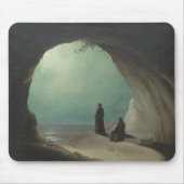 Monniken in een Grotto (door Carl Blechen) Muismat (Voorkant)