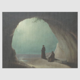 Monniken in een Grotto (door Carl Blechen) Tissuepapier