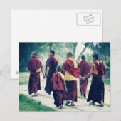 Monniken in het Sarnath Briefkaart (Voorkant / Achterkant)
