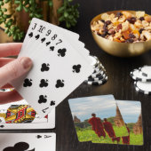 Monniken met oude tempels pokerkaarten (Insitu)