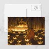 Monnikskaarsen en -lampjes, voor de verlichting va briefkaart (Voorkant / Achterkant)