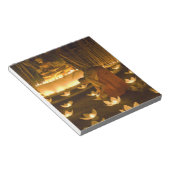 Monnikskaarsen en -lampjes, voor de verlichting va notitieblok (Schuin)