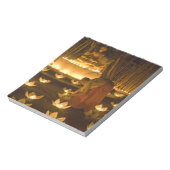 Monnikskaarsen en -lampjes, voor de verlichting va notitieblok (Linkerzijde)