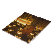 Monnikskaarsen en -lampjes, voor de verlichting va tegeltje (Zijkant)