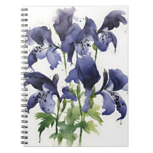 Monnikskap - Watercolor bloemen Notitieboek