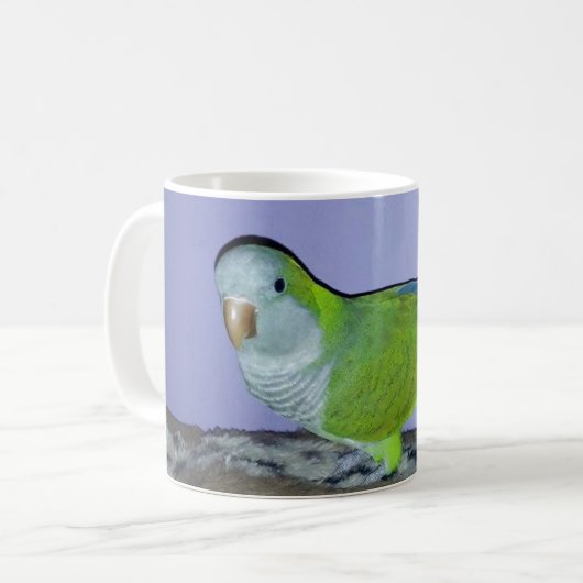 Monniksparkiet Koffiemok (Voorkant links)