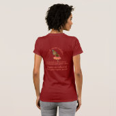 Monnikvlinder op zinnia t-shirt (Achterkant volledig)