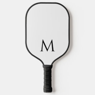 Mono gram Elegant Black & White Sjabloon Twee zijd Pickleball Paddle