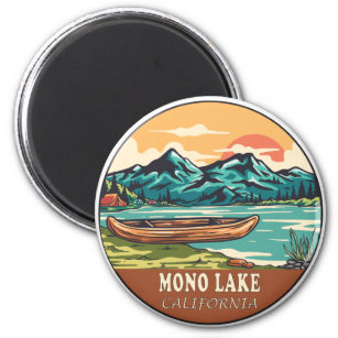 Mono Lake California Boating Vist Emblem Magneet