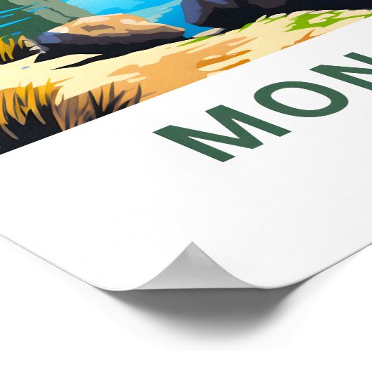 Mono Lake California Reisprint Poster (Hoek)