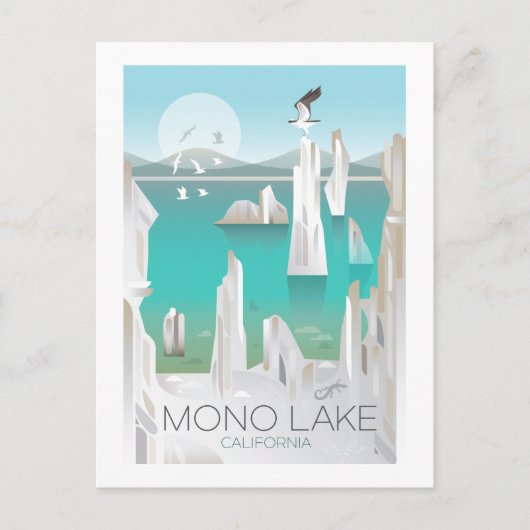 Mono Lake, Californië Briefkaart (Voorkant)