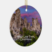 Mono Lake en Tufa Towers op de zuidkust Keramisch Ornament (Rechts)