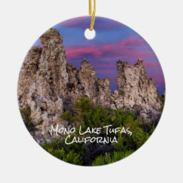 Mono Lake en Tufa Towers op de zuidkust Keramisch Ornament