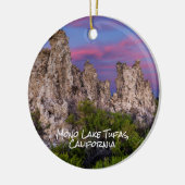 Mono Lake en Tufa Towers op de zuidkust Keramisch Ornament (Links)
