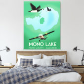 Mono Lake,Mono County, Californië reisposter Canvas Afdruk (Insitu (Slaapkamer))