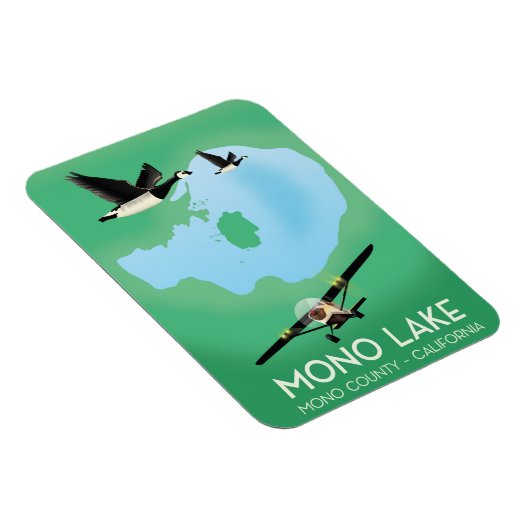Mono Lake,Mono County, Californië reisposter Magneet (Rechterzijde)