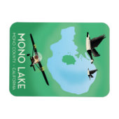 Mono Lake,Mono County, Californië reisposter Magneet (Horizontaal)