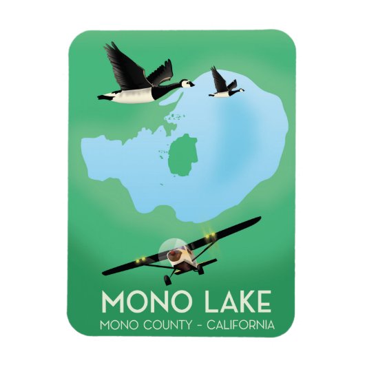 Mono Lake,Mono County, Californië reisposter Magneet (Verticaal)