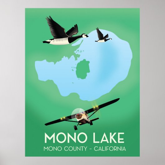 Mono Lake,Mono County, Californië reisposter Poster (Voorkant)