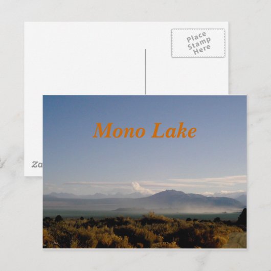 Mono Lake poastcard Briefkaart (Voorkant / Achterkant)