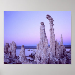 Mono Lake Reserve Californië. VS. Tufa Poster
