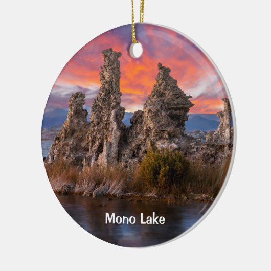 Mono Lake Sunset Keramisch Ornament (Links)