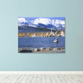 MONO LAKE TUFA STATE NATURAL RESERVE, CANVAS AFDRUK (Insitu (Houten vloer))