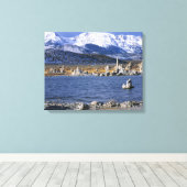 MONO LAKE TUFA STATE NATURAL RESERVE, CANVAS AFDRUK (Insitu (Houten vloer))