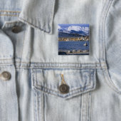 MONO LAKE TUFA STATE NATURAL RESERVE, VIERKANTE BUTTON 5,1 CM (In situ)