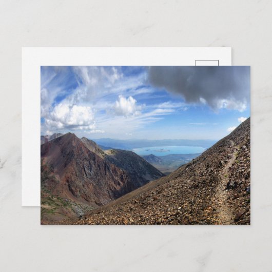 Mono Lake vanaf Koip Peak Pass - Sierra Briefkaart (Voorkant / Achterkant)