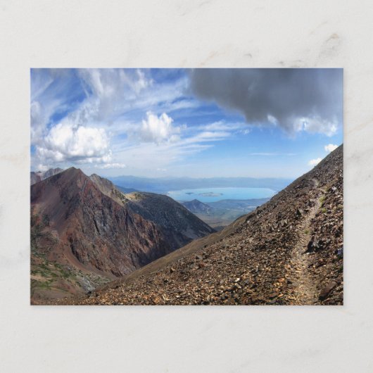 Mono Lake vanaf Koip Peak Pass - Sierra Briefkaart (Voorkant)