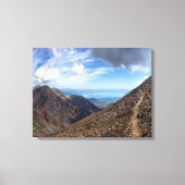 Mono Lake vanaf Koip Peak Pass - Sierra Canvas Afdruk (Voorkant)