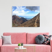 Mono Lake vanaf Koip Peak Pass - Sierra Canvas Afdruk (Insitu (Woonkamer))