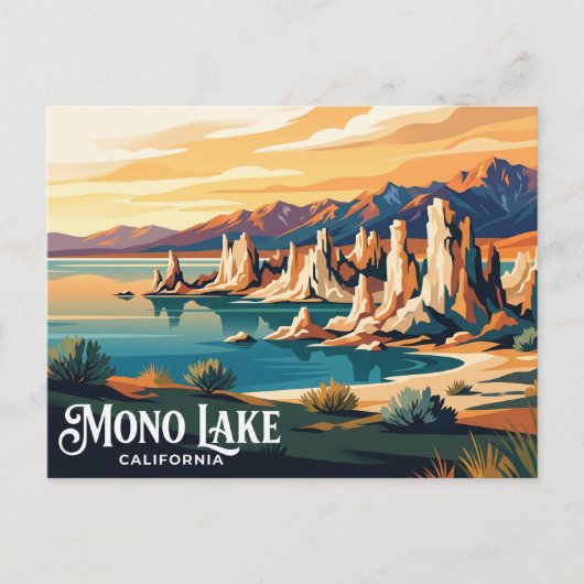 Mono Lake VS Briefkaart (Voorkant)