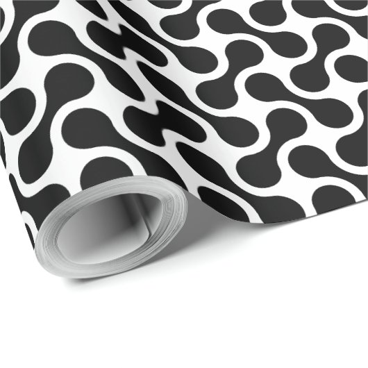 Mono Maze - Retro Flow Wrapping Paper Cadeaupapier (Rol Hoek)