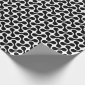 Mono Maze - Retro Flow Wrapping Paper Cadeaupapier (Hoek)