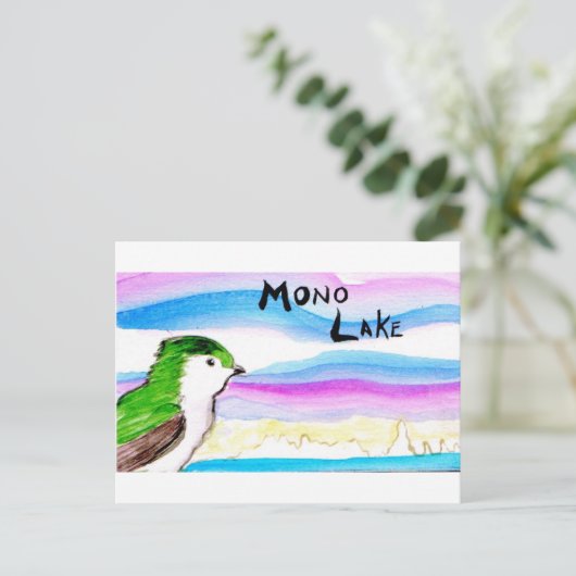 mono meer violette gree slikt briefkaart (Staand voorkant)