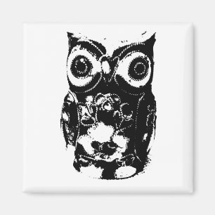 Mono Owl Magneet