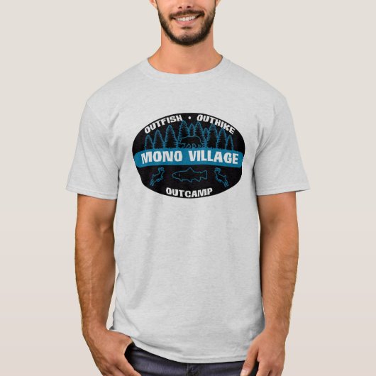 Mono Village 'Survivor' Blue T-shirt (Voorkant)