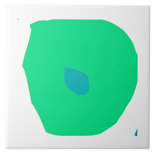 Monobladillustratie Keramische Tegel Tegeltje (Voorkant)