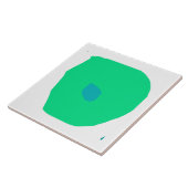 Monobladillustratie Keramische Tegel Tegeltje (Zijkant)