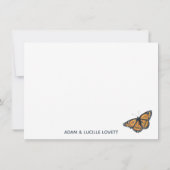 monoboogvlinder Hartelijk dank (Achterkant)