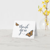  monoboogvlinder Hartelijk dank Kaart (Gele Bloem)