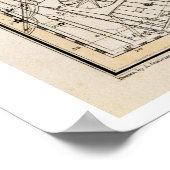 Monoceros uit 'A Celestial Atlas', café in 1822 Poster (Hoek)