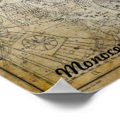 Monoceros Unicorn Star Map Constellation Astronomi Poster (Hoek)