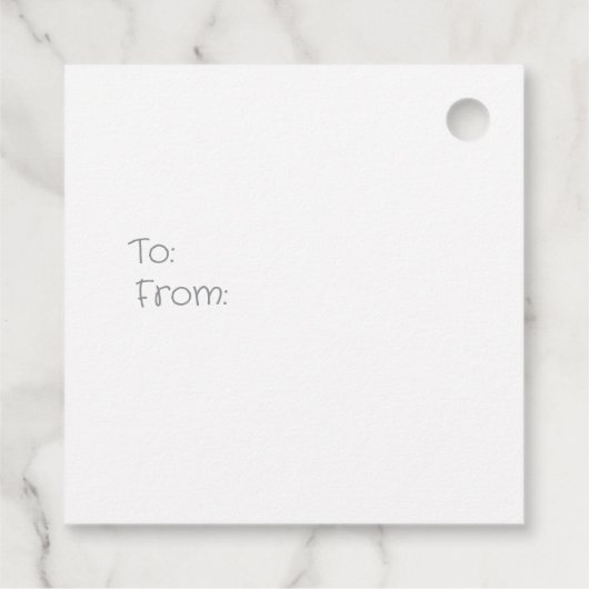 Monochromatic Black Geometric Swirls Pattern Bedankjes Labels (Achterkant)