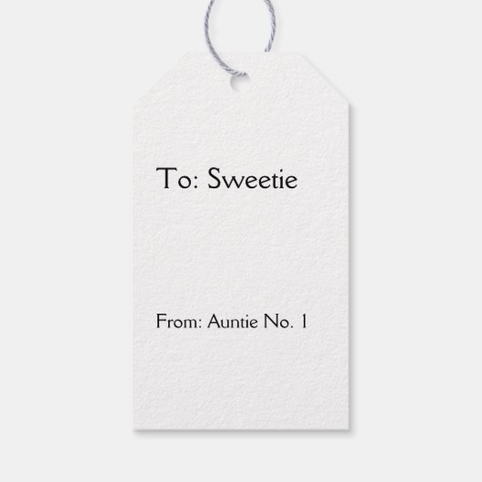 Monochromatic Black Geometric Swirls Pattern Cadeaulabel (Achterkant)