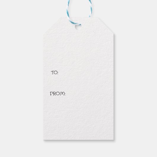 Monochromatic Black Geometric Swirls Pattern Cadeaulabel (Achterkant)