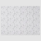 Monochromatic Black Geometric Swirls Pattern Tissuepapier (Voorkant)