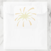 Monochromatic Doodle Burst Vierkante Sticker (Tas)